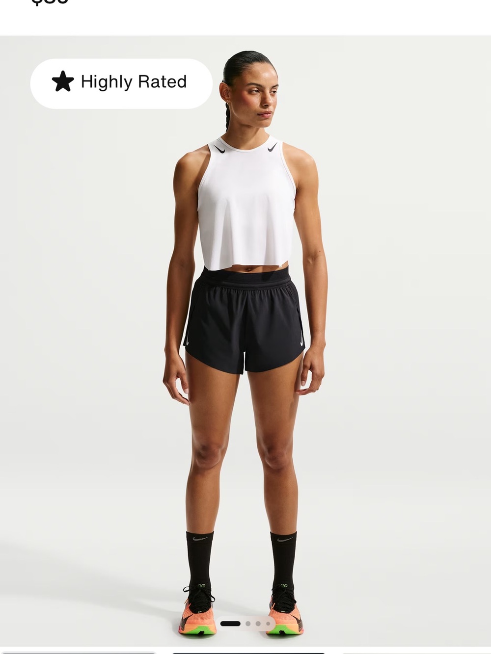 Nike Aeroswift Black Women's Athletic Running Shorts